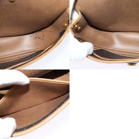 DIOR Honeycomb Canvas Shoulder Bag Pvc Leather Black - Picture 12 of 12